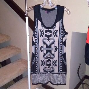 Black and Tan Sweater Dress